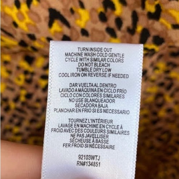 WAYF Leopard Faux Wrap Midi Dress - Picture 8 of 8